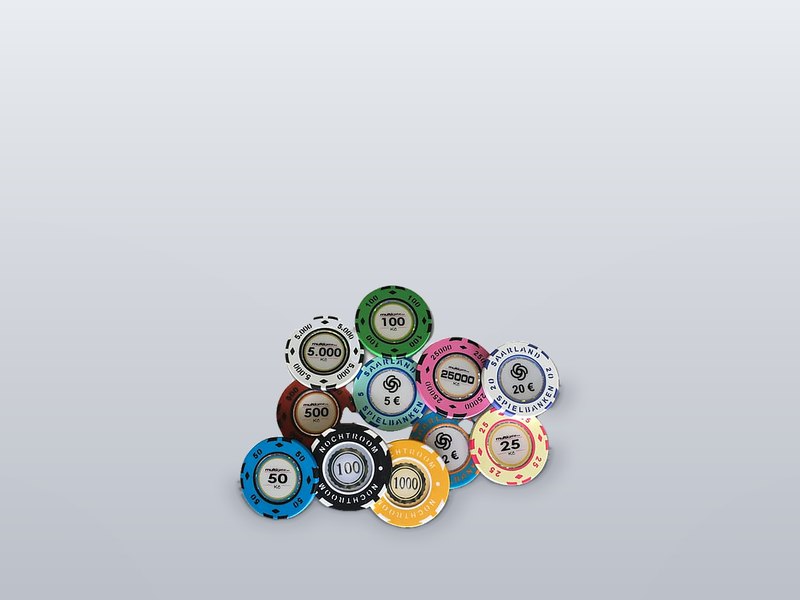 Casino 2-colours plastic chips