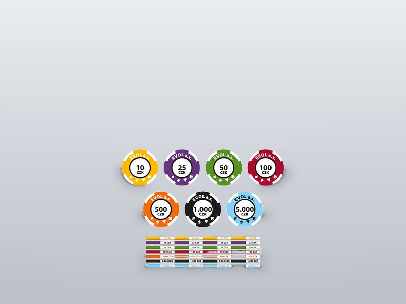 Multi-colour ceramic chips