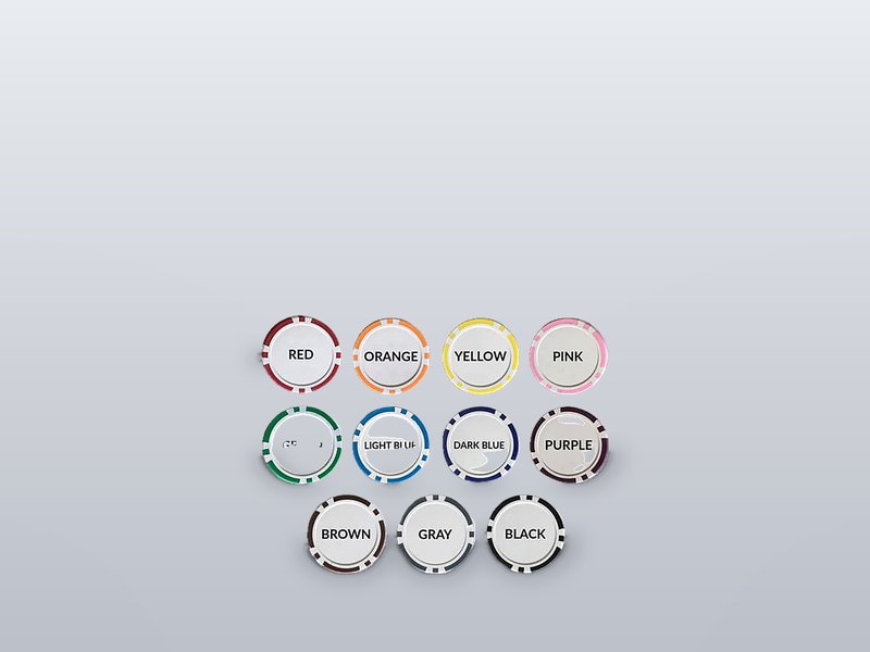 Standard 2-colours plastic chips