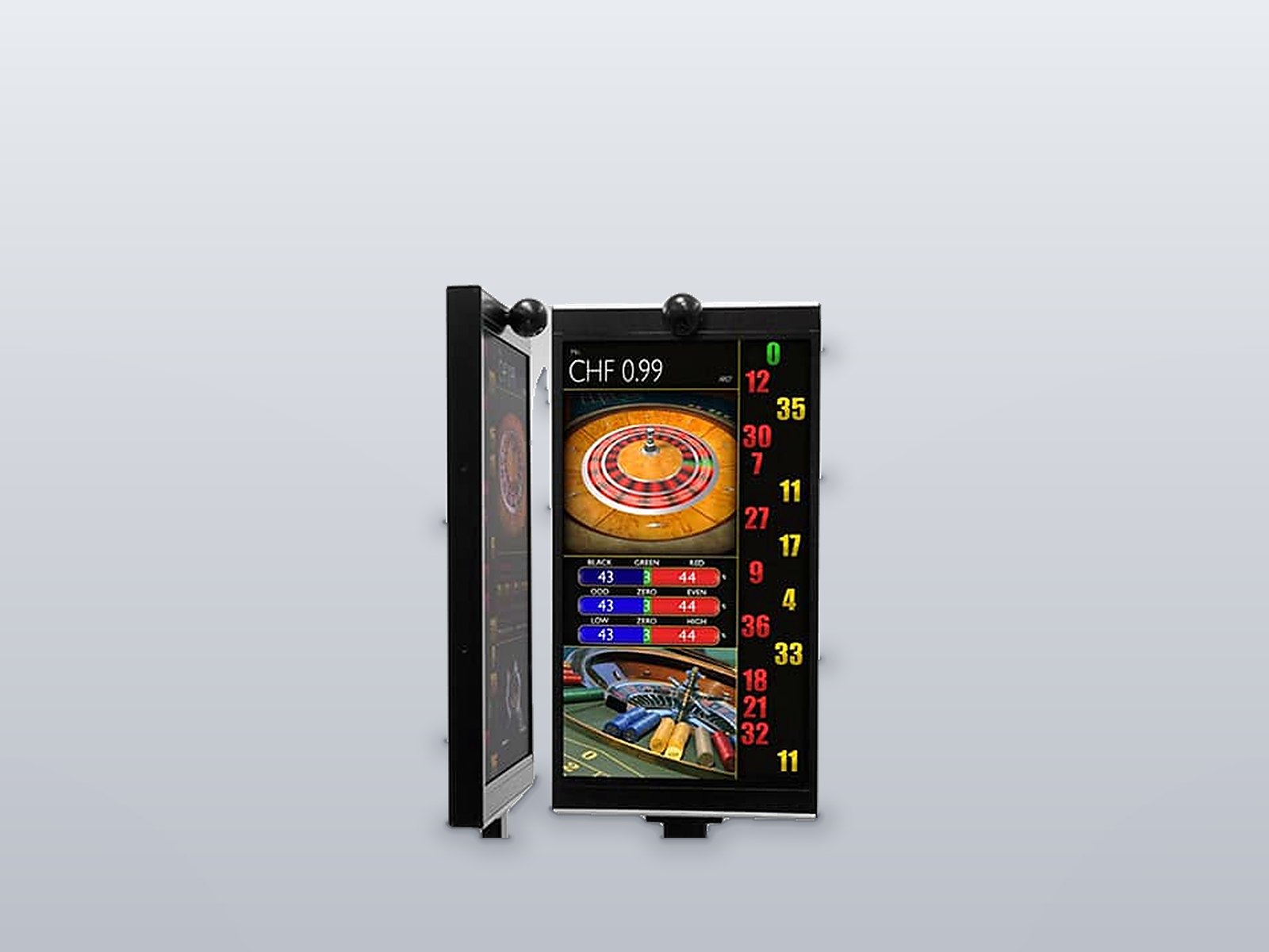 Winning number display Universum