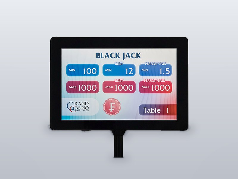 Smart media table sign