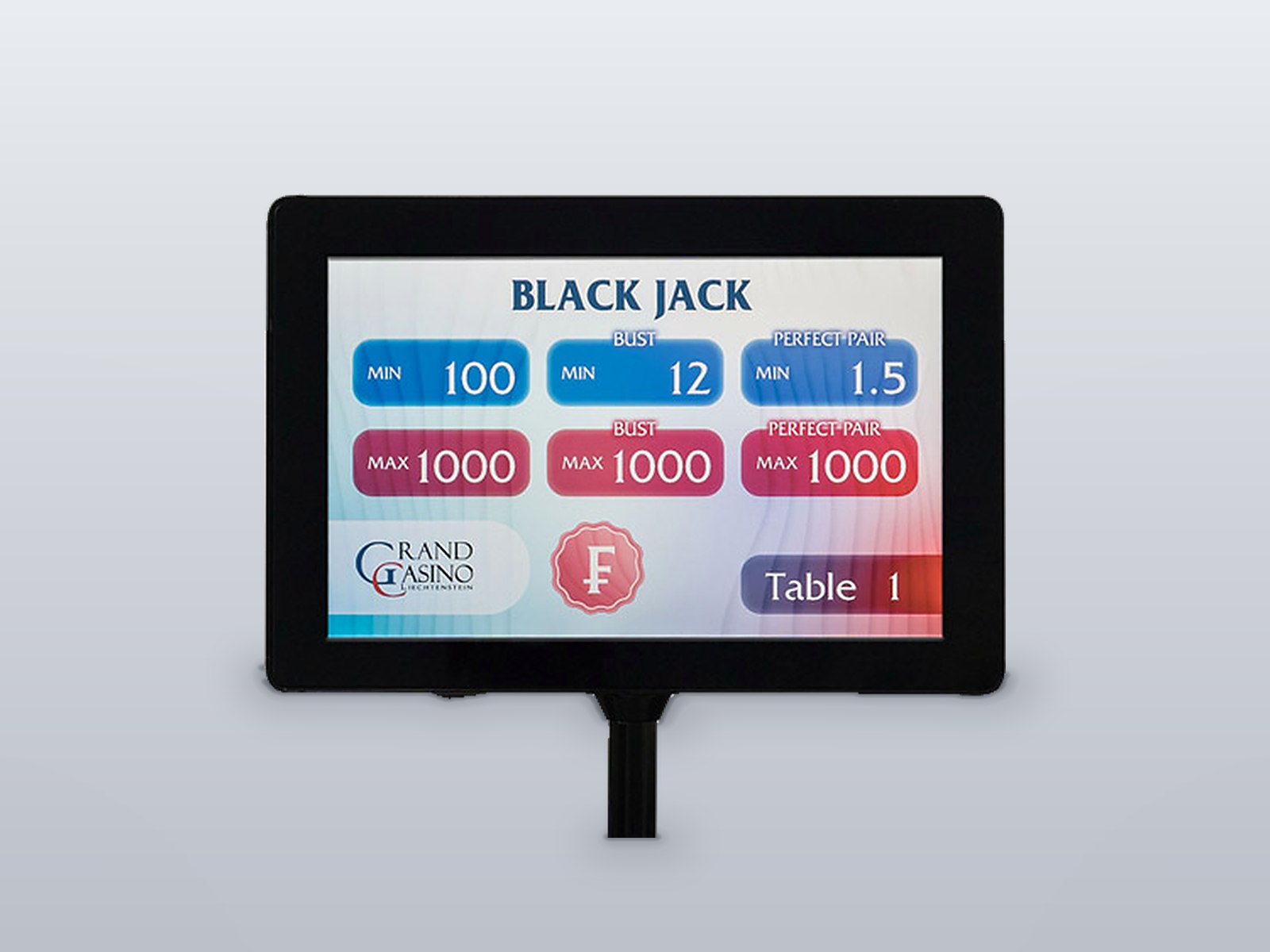 Smart media table sign