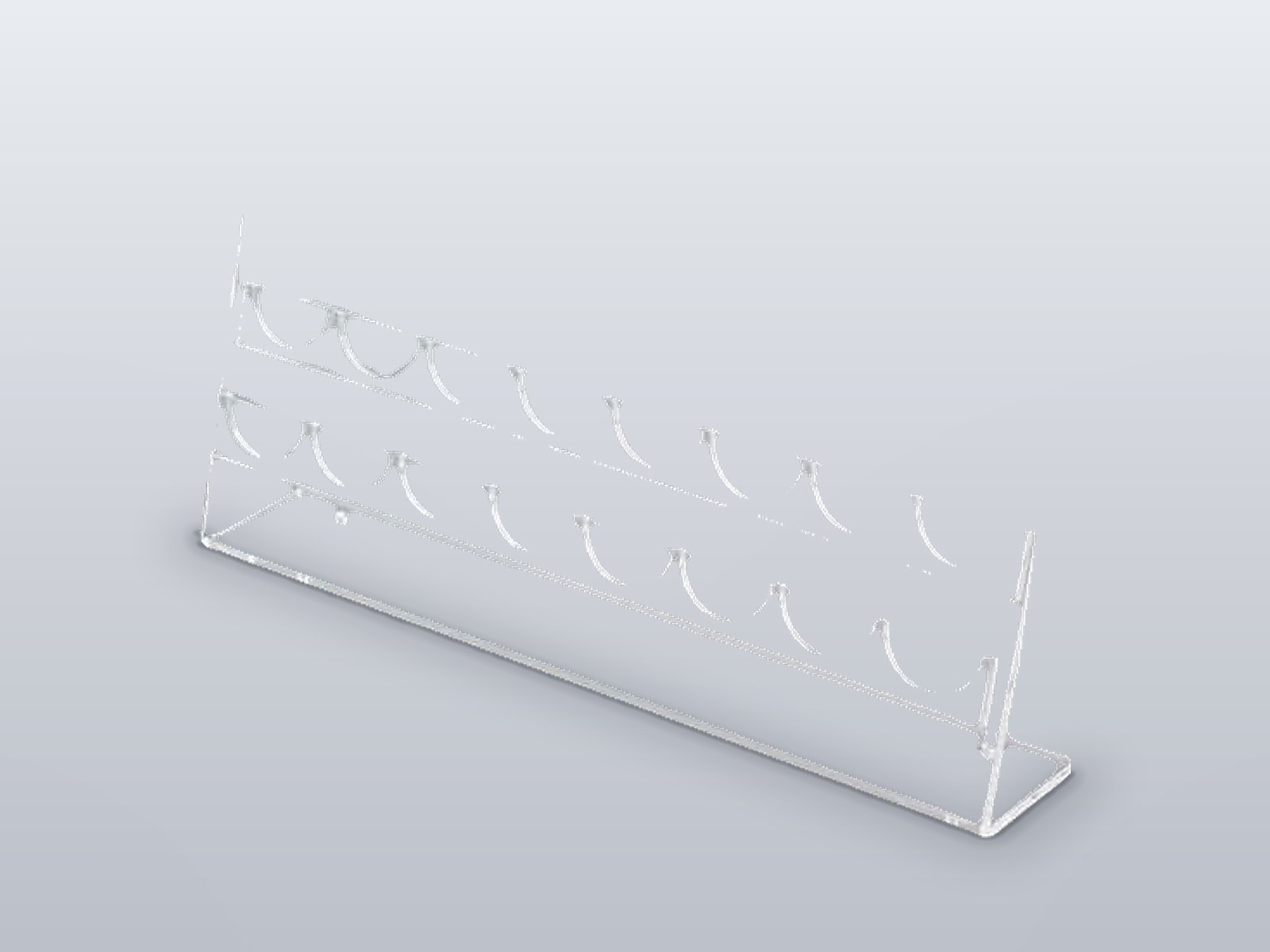 Display rack horizontal