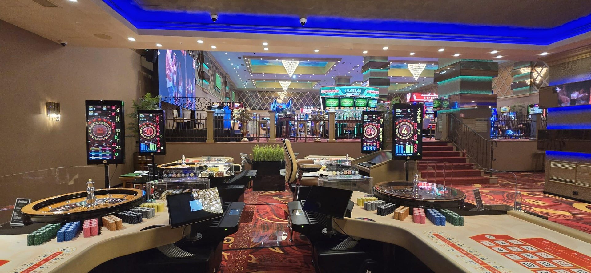 Apex Live Gaming equipment installed on a casino gaming floor